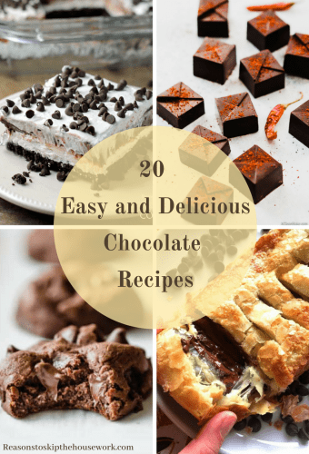 20 Easy and Delicious Chocolate Recipes – REASONS TO SKIP THE HOUSEWORK