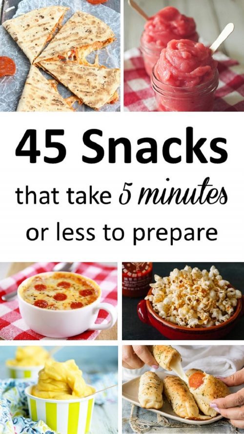 5Minute Snacks Recipes REASONS TO SKIP THE HOUSEWORK