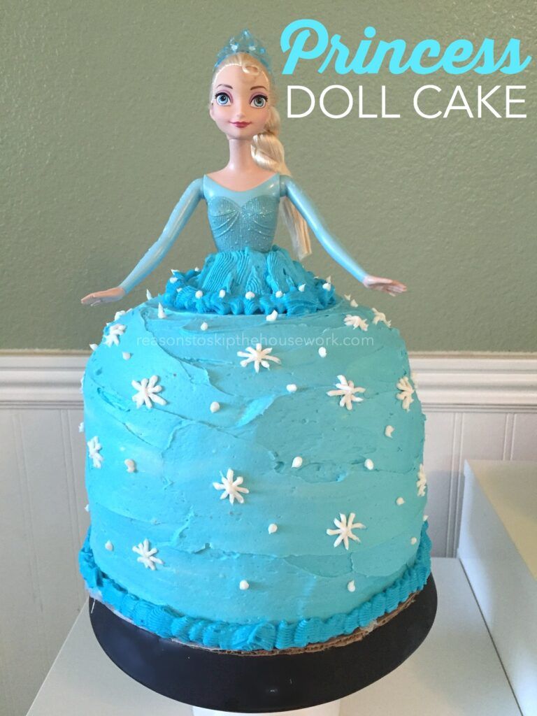 Frozen Elsa Doll Cake - Black Velvet Cakes - Online Sydney Cake Delivery