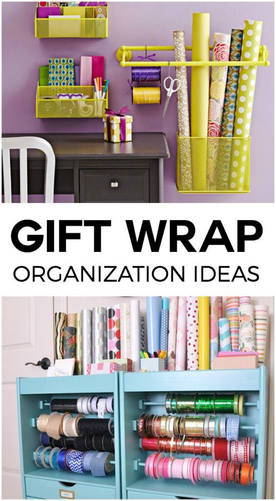 Gift Wrap Storage Solutions - Paper and Home